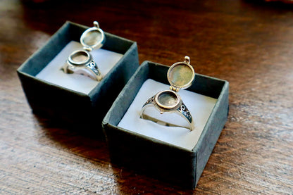 Dragonfly Poison Locket Ring