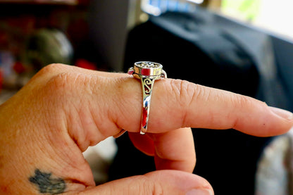 Dragonfly Poison Locket Ring