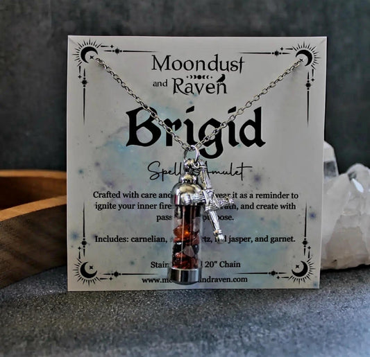 Brigid Spell Jar Amulet Necklace