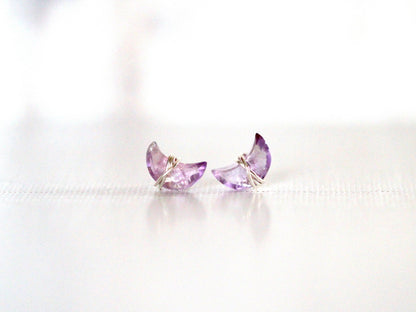 Moonbeam & Stardust Studs - Amethyst