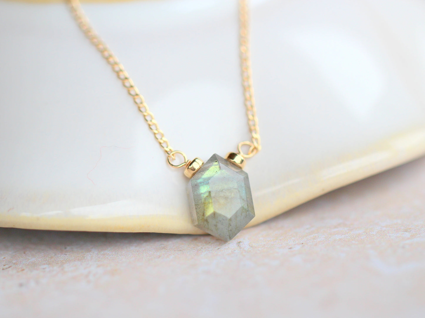 Prism Necklace - Labradorite
