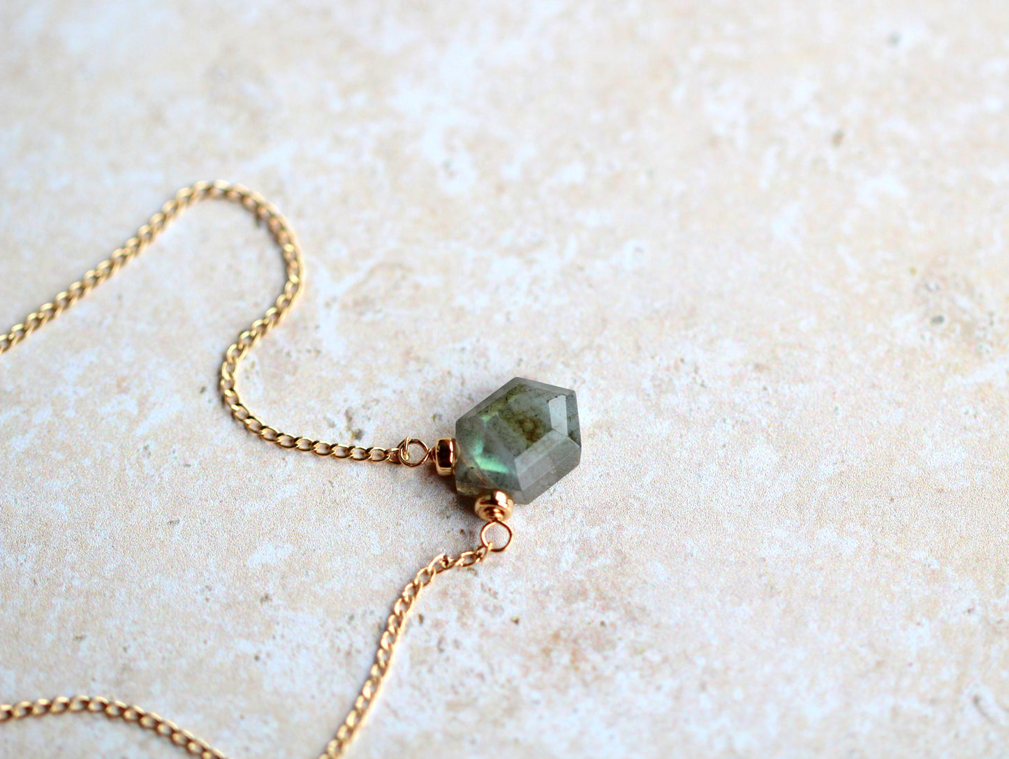 Prism Necklace - Labradorite