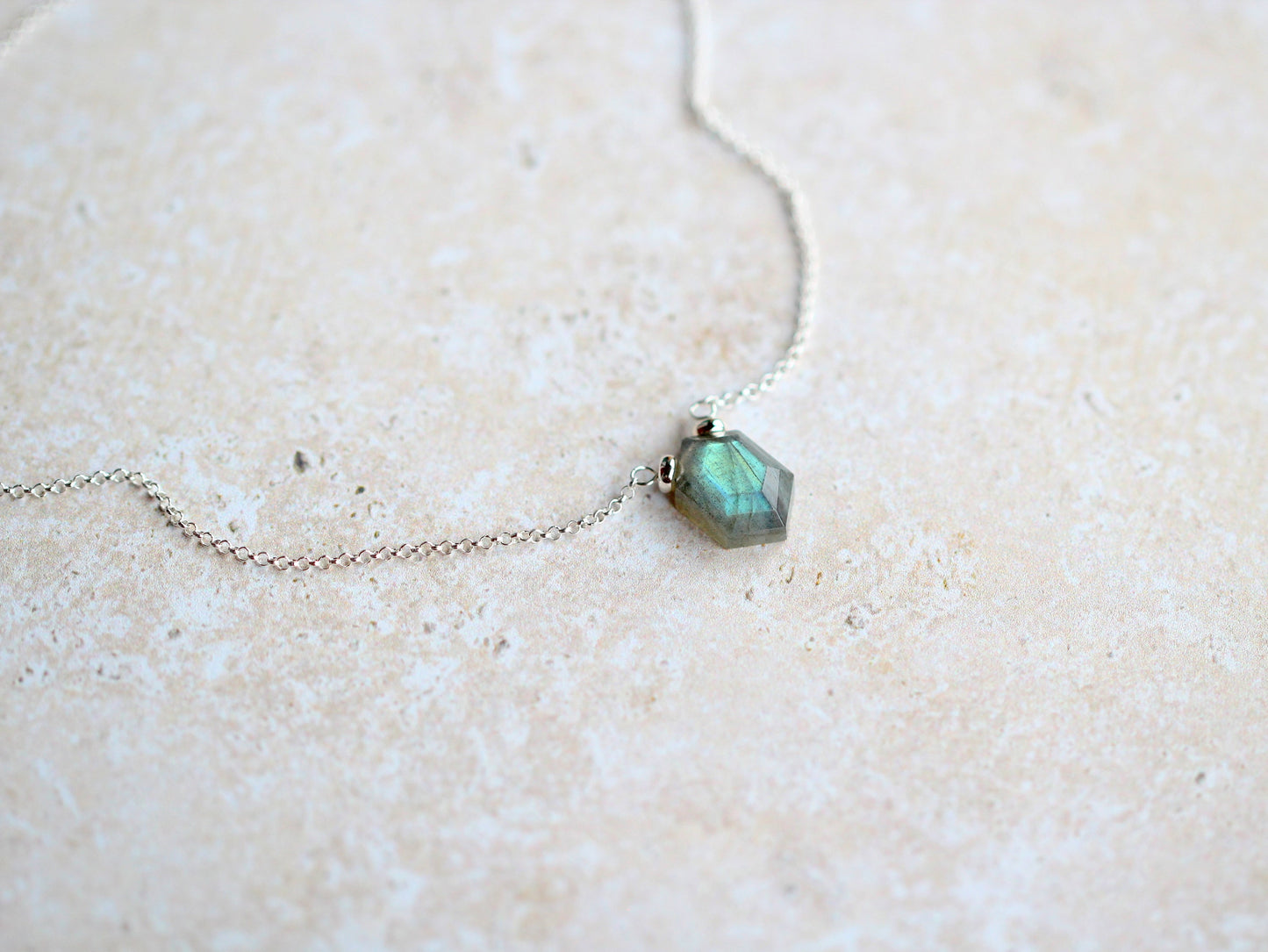 Prism Necklace - Labradorite