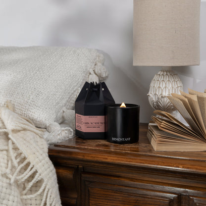Dark Academia Candle | Cardamom ~ Leather ~ Cedar | Wood Wick Candle