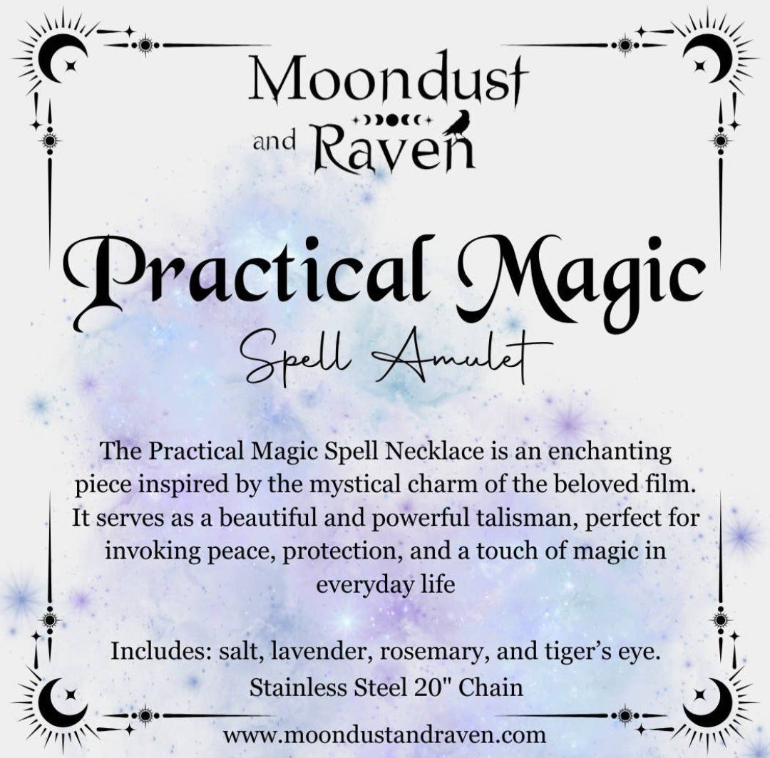 Practical Magic Spell Jar Amulet Necklace