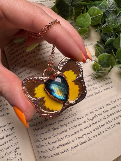 Butterfly and Labradorite Necklace