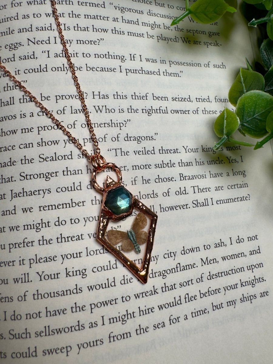 Butterfly and Labradorite Necklace