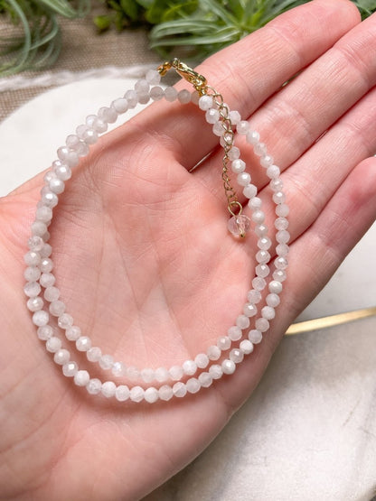 Crystal Beaded Choker Necklace