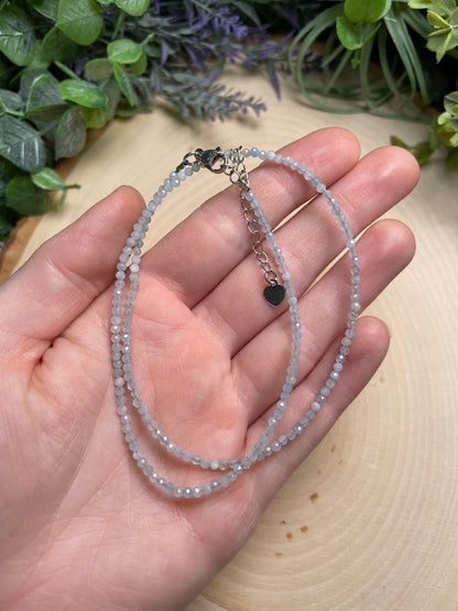Crystal Beaded Choker Necklace