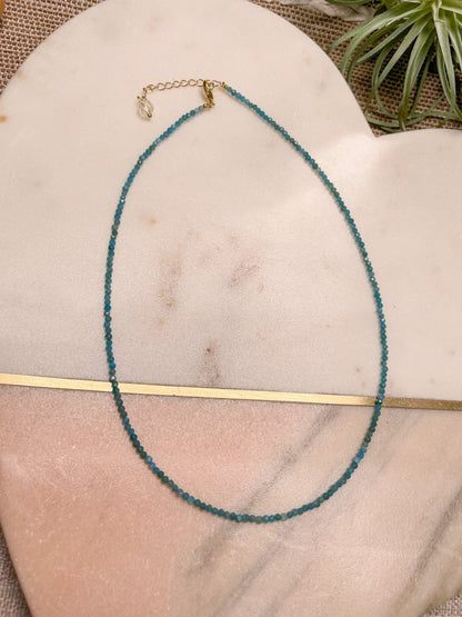 Crystal Beaded Choker Necklace