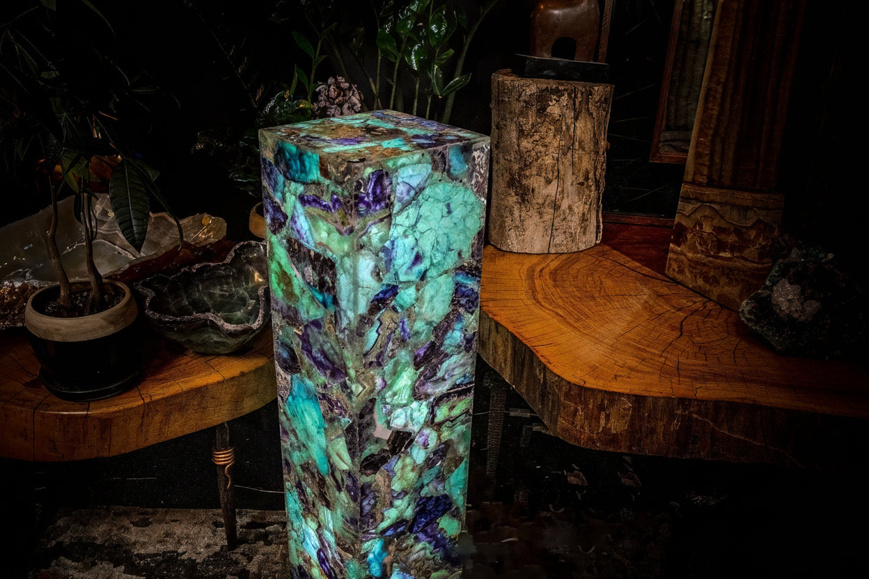 Fluorite Crystal Floor Lamp #5