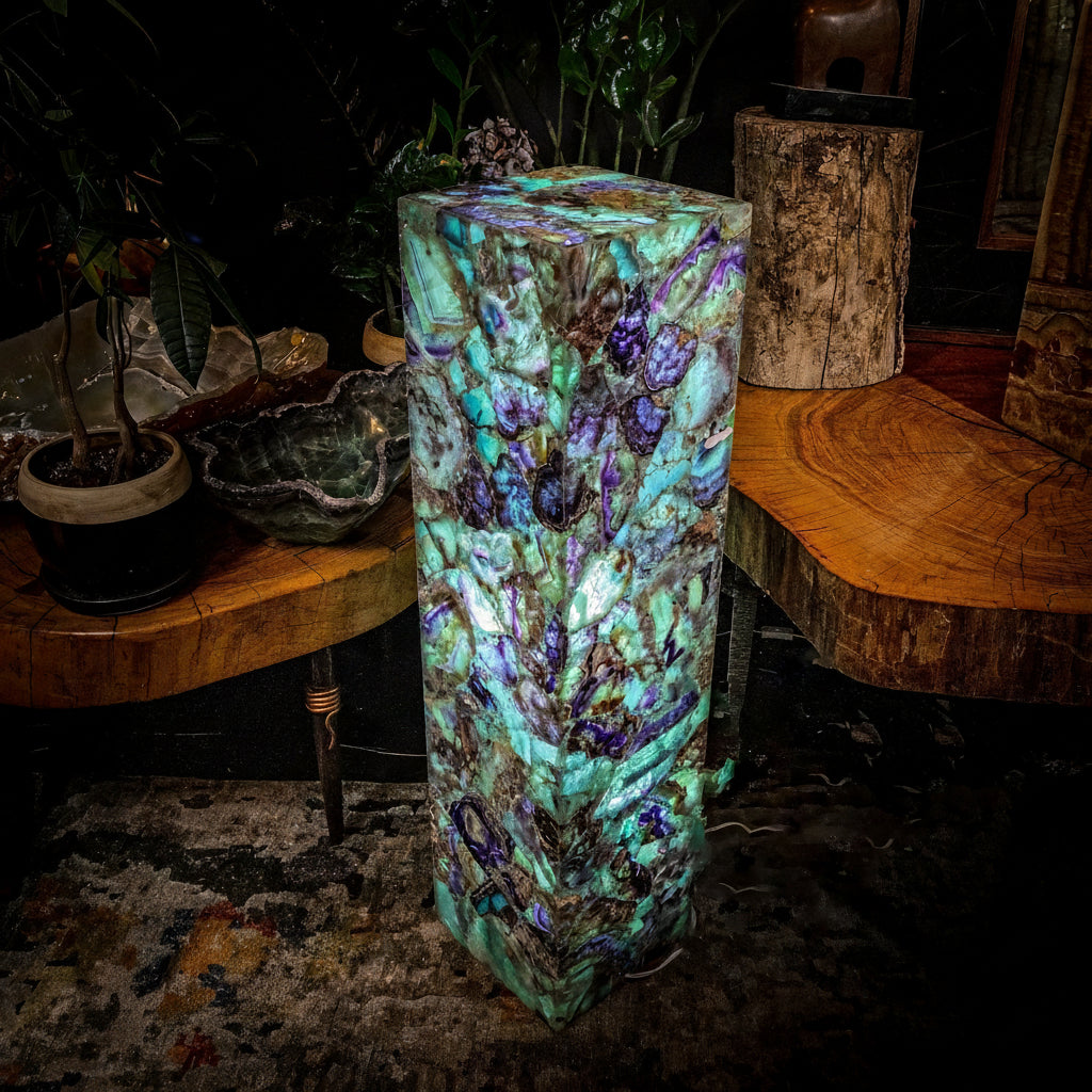 Fluorite Crystal Floor Lamp #5