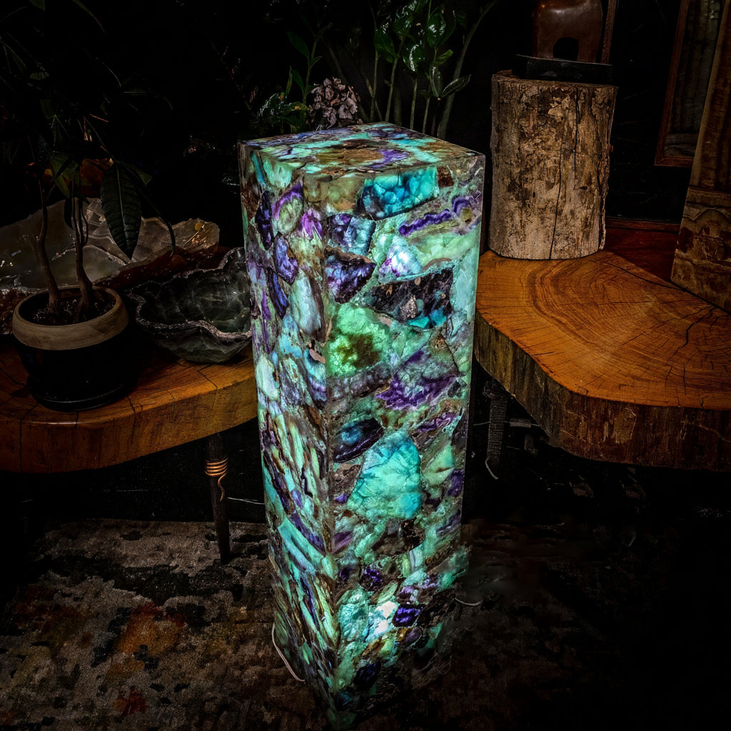 Fluorite Crystal Floor Lamp #5