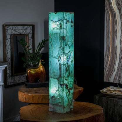 Fluorite Floor Lamp - Medium - 43.5"H x 8"W - Square - #6