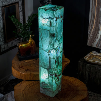 Fluorite Floor Lamp - Medium - 43.5"H x 8"W - Square - #6