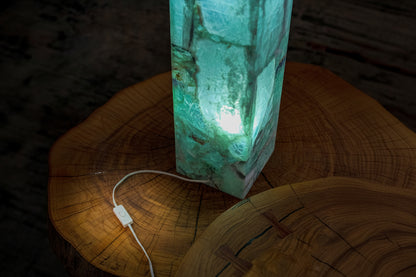 Fluorite Floor Lamp - Medium - 43.5"H x 8"W - Square - #6