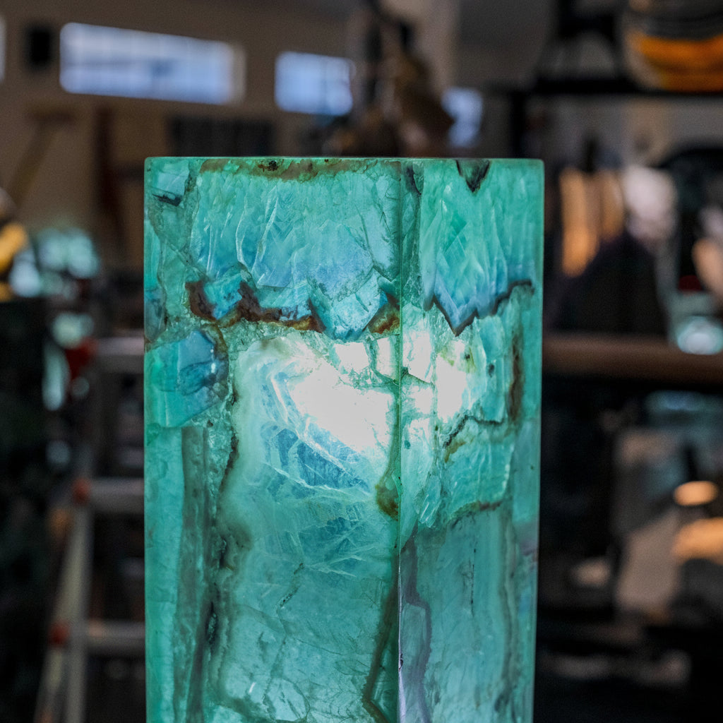 Fluorite Floor Lamp - Medium - 43.5"H x 8"W - Square - #6