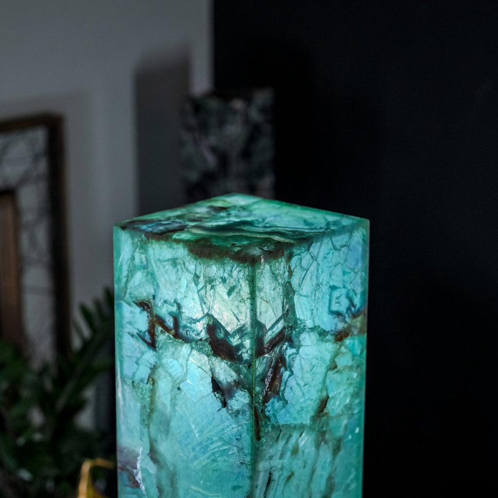Fluorite Floor Lamp - Medium - 43.5"H x 8"W - Square - #6