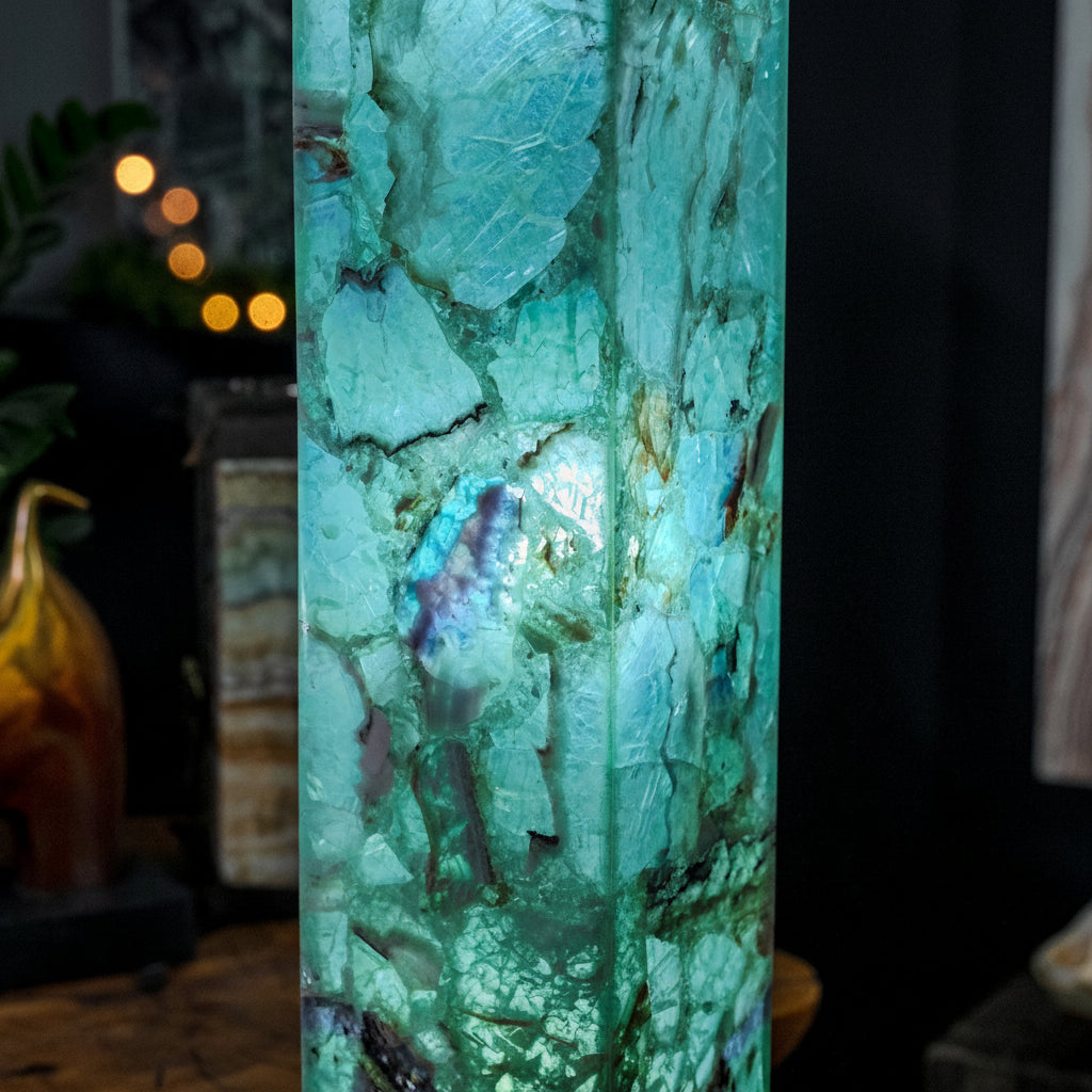 Fluorite Floor Lamp - Medium - 43.5"H x 8"W - Square - #6