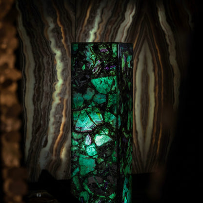Fluorite Floor Lamp - Medium - 43.5"H x 10"W - Square - #8