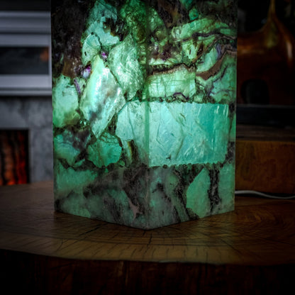 Fluorite Floor Lamp - Medium - 43.5"H x 10"W - Square - #8