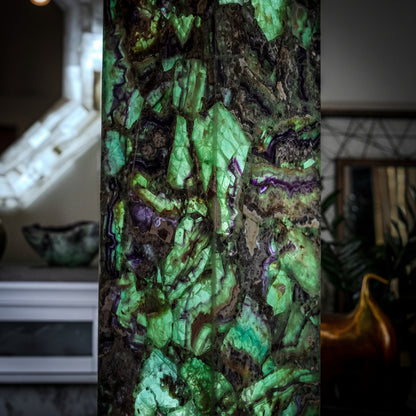 Fluorite Floor Lamp - Medium - 43.5"H x 10"W - Square - #8