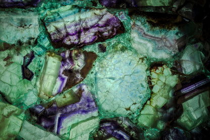 Fluorite Floor Lamp - Medium - 55"H x 11.75"W - Square - #9