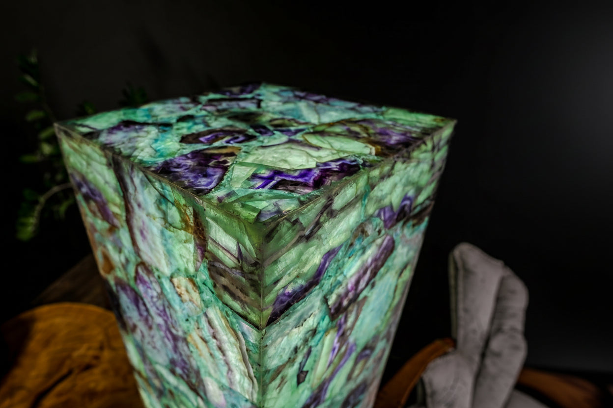 Fluorite Floor Lamp - Medium - 55"H x 11.75"W - Square - #9