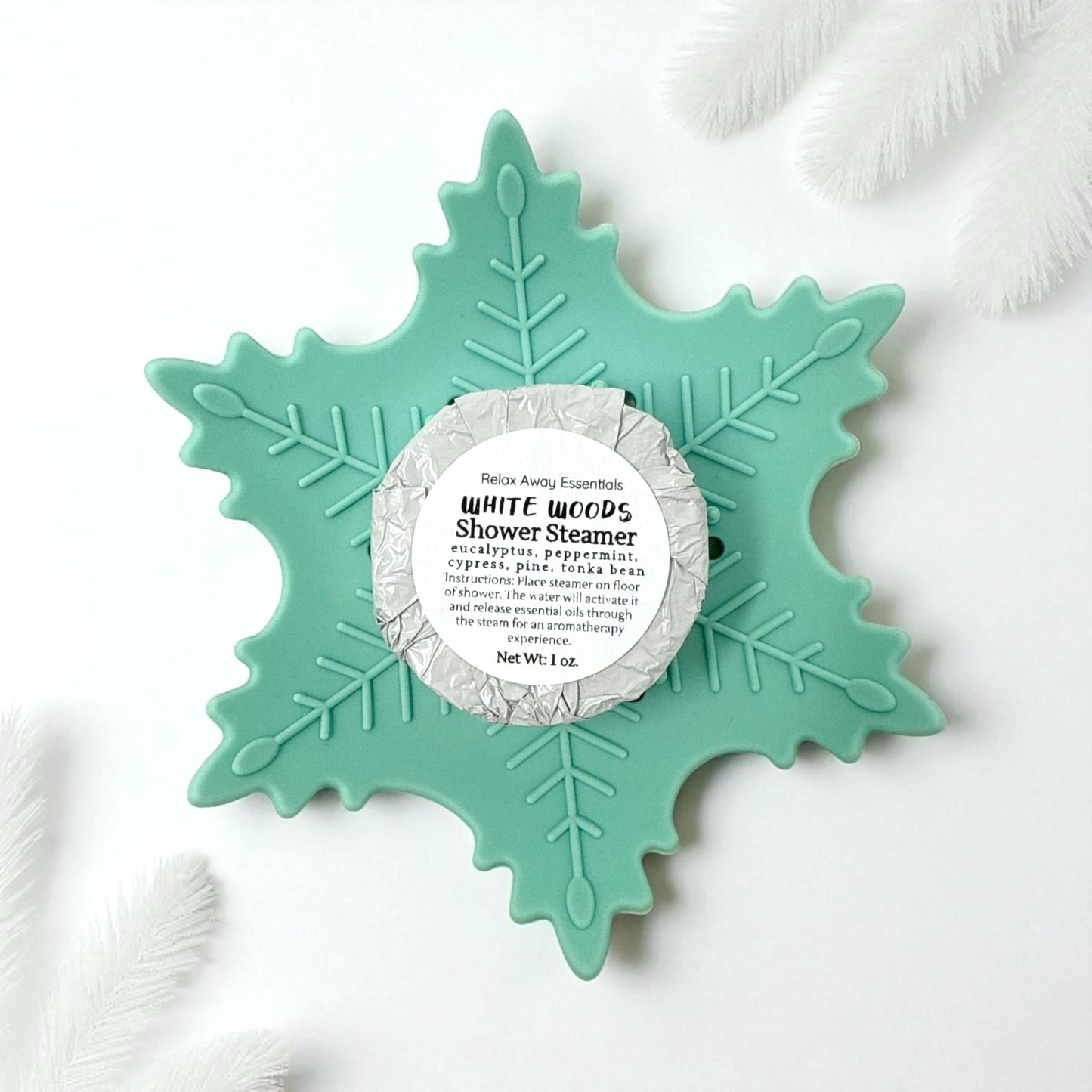 Snowflake Silicone Shower Steamer Tray – Soap Dish, Christmas Gift, Stocking Stuffer