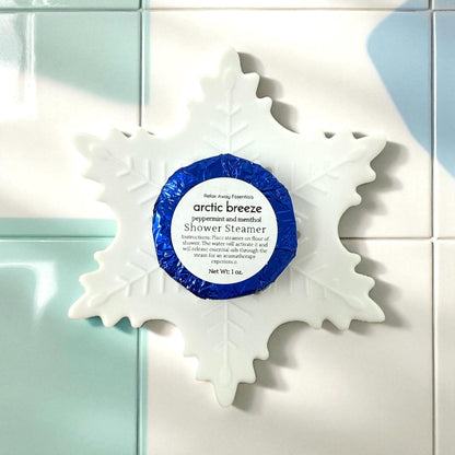 Snowflake Silicone Shower Steamer Tray – Soap Dish, Christmas Gift, Stocking Stuffer