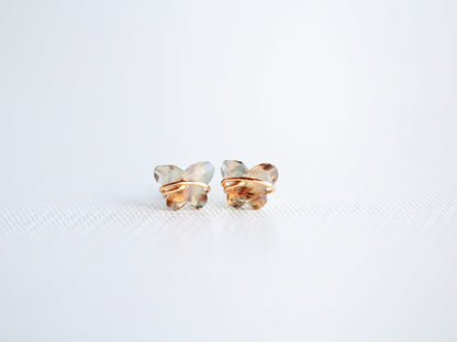 Papillon Studs - Fluorite
