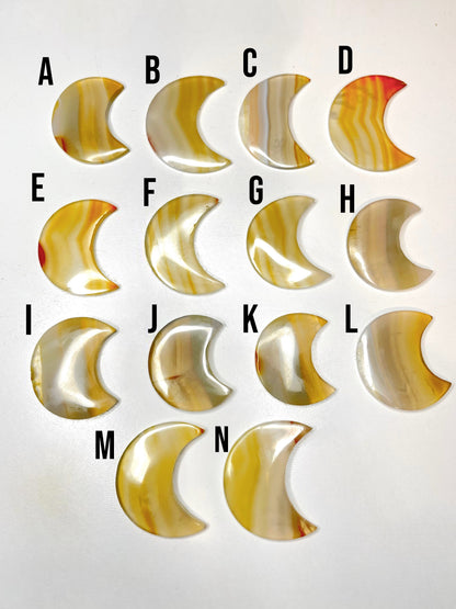 Iris Agate Moons