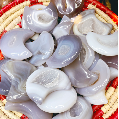 Druzy Agate Moons