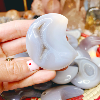Druzy Agate Moons