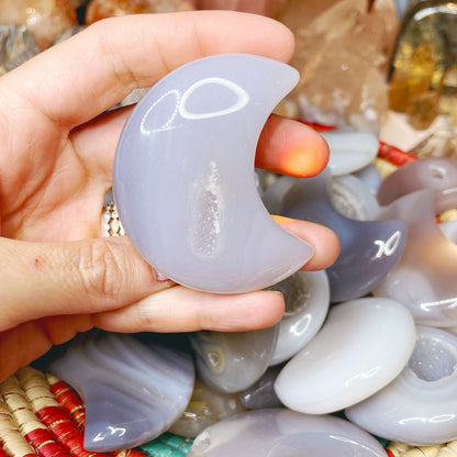 Druzy Agate Moons