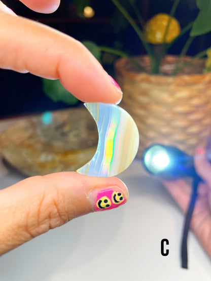 Iris Agate Moons