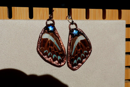 Moonstone Stars andButterfly Wing Earrings