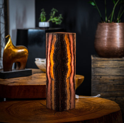 Razzberry Rosa Onyx Lamp (Table Lamp #3)