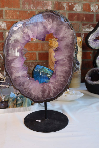 Amethyst Portal on stand.