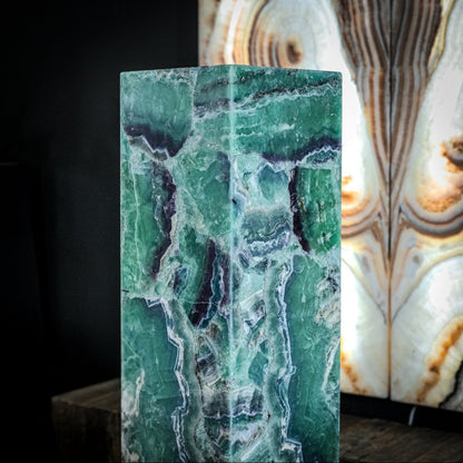 Fluorite Floor Lamp - Medium - 47.5"H x 10"W - Square - #9