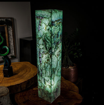 Fluorite Floor Lamp - Small - 39.5"H x 7.75"W - Square - (10/19)