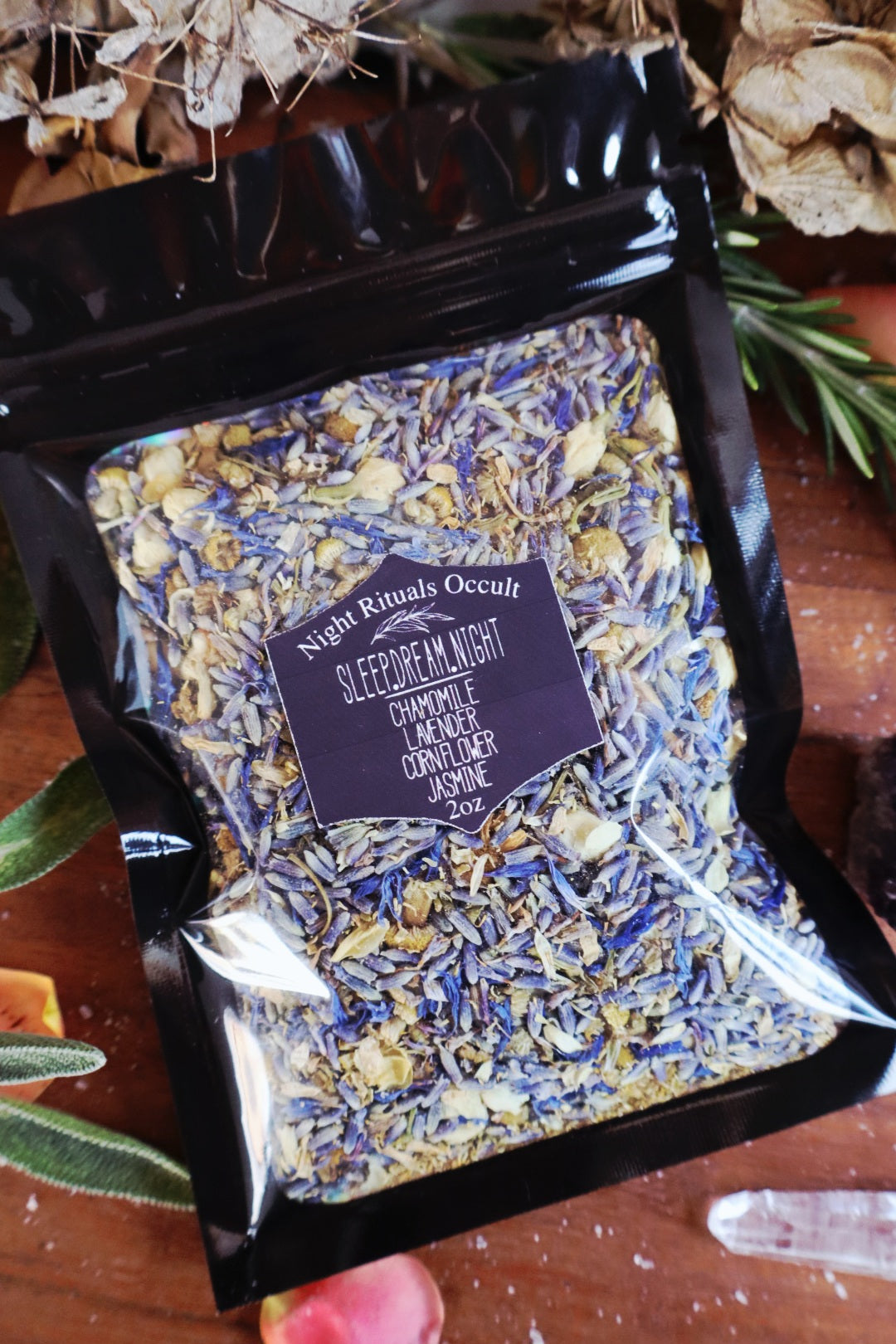 Sleep. Dreams. Night: Chamomile, Lavender, Jasmin Herbal Tea