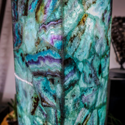 Fluorite Floor Lamp - Medium - 47.5"H x 10"W - Square - 2/19