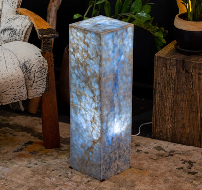 Arctic Onyx Floor Lamp - Small - 27.5"H x 8"W - Square - #4