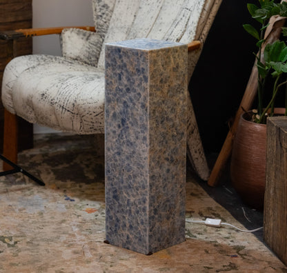 Arctic Onyx Floor Lamp - Small - 27.5"H x 8"W - Square - #4