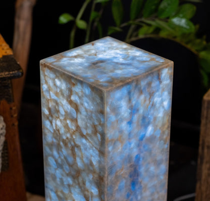 Arctic Onyx Floor Lamp - Small - 27.5"H x 8"W - Square - #4