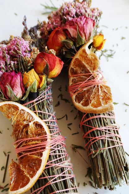 Grapefruit, Mint and Lavender Smudge Stick