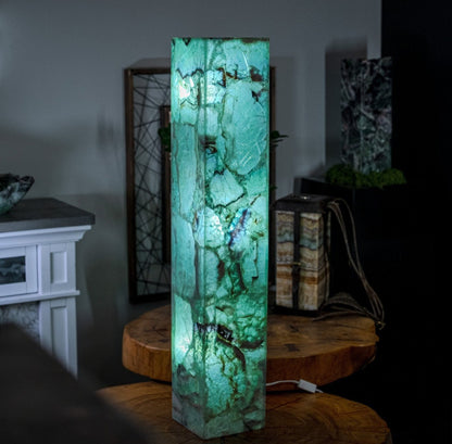 Fluorite Floor Lamp - Medium - 43.5"H x 8"W - Square - #6