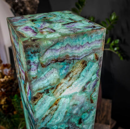 Fluorite Floor Lamp - Medium - 47.5"H x 10"W - Square - 2/19