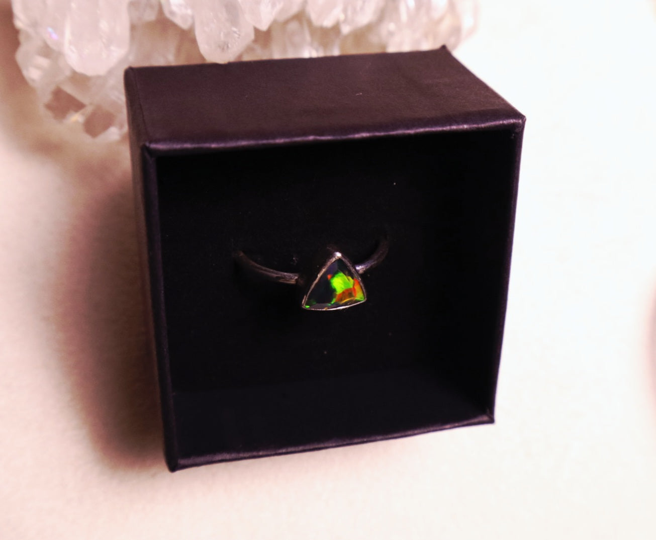 Black opal size 10 | 925 sterling silver.